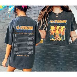 Turning Red 4Town 2002 Tour Shirt 4Town 2 Sided T Shirts